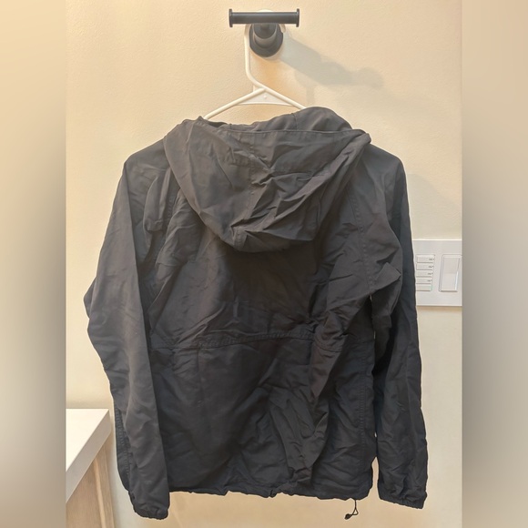 LL Bean Black Anorak Jacket with Yellow Accents - Picture 3 of 3